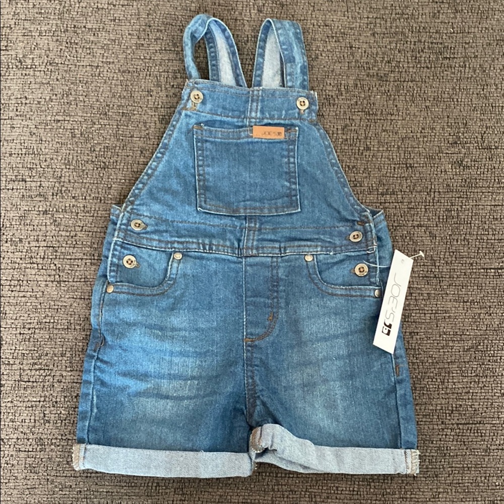Joe's Jeans Blue Denim Overalls Adjustable Straps